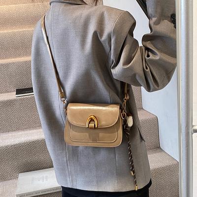 Korean Textured Messenger Bag Women's 2025 Autumn and Winter New Casual Commuter Shoulder Bag Fashion Trend Portable Saddle Bag