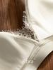 French Satin Lace Triangle Cup Push-Up Bra for Small Breasts - Women's Anti-Sagging Lingerie with Side Support.