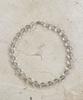 Fluffy Crystal Silver Ball Necklace