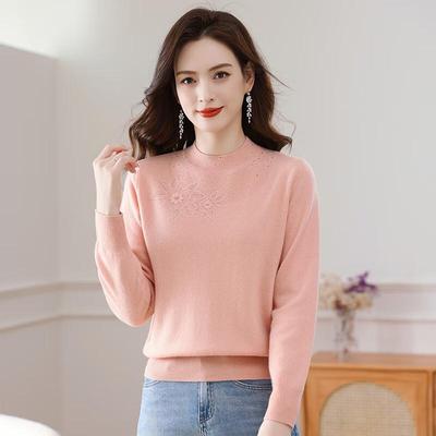 FenMao Autumn/Winter 100% Pure Wool Round Neck Pullover Sweater