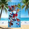 1Pc Superhero Adventure Beach Towel, Quick Dry, Multi-Use for Beach Pool Gym Yoga Home Travel, Christmas, Halloween, Xmas Gift Em92840
