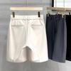 Premium drape elastic five-point pants men's summer new ice silk loose trousers thin casual straight shorts