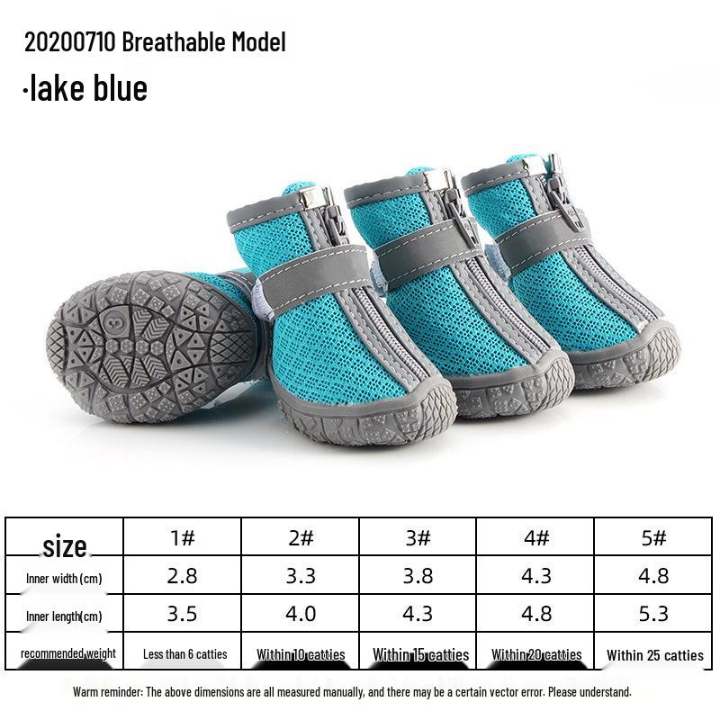 Breathable Non-slip Dog Shoes for Small Breeds
