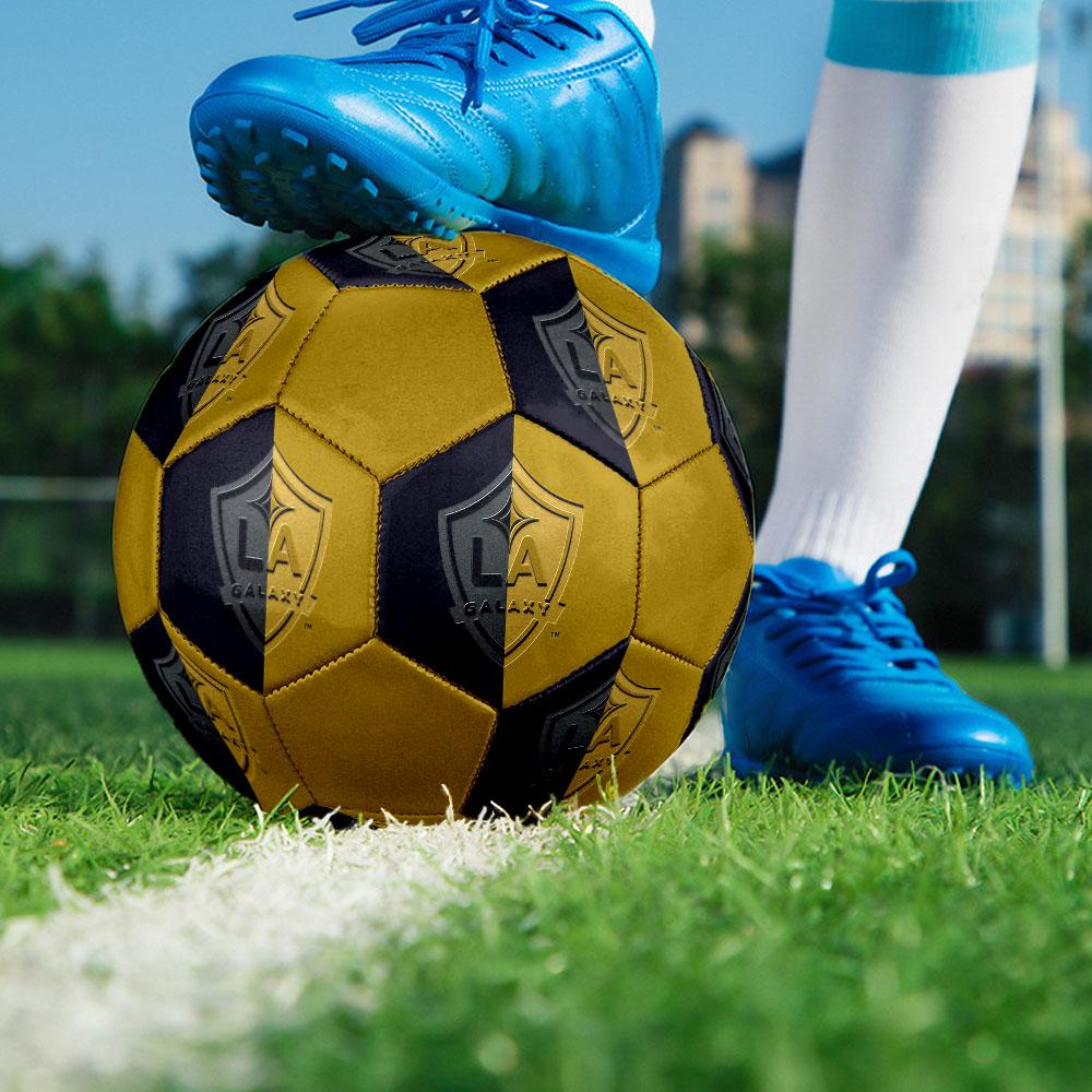 LA Galaxy football club Indoor Size 5 Soccer Ball Colorful Machine Stitched PVC Competition Ready Durable High-Bounce