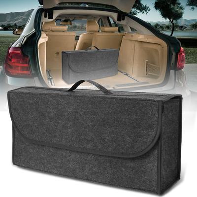 Large Collapsible Boot Storage Organizer Tools Car Storage Bag Large Capacity Car Trunk Organizers Felt Storage Box Car Supplies