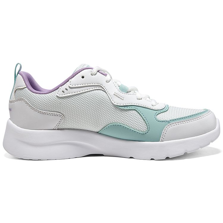 Skechers Comfortable Versatile Low-Top Casual Shoes Women Sneakers White Aqua 896272-WMLT