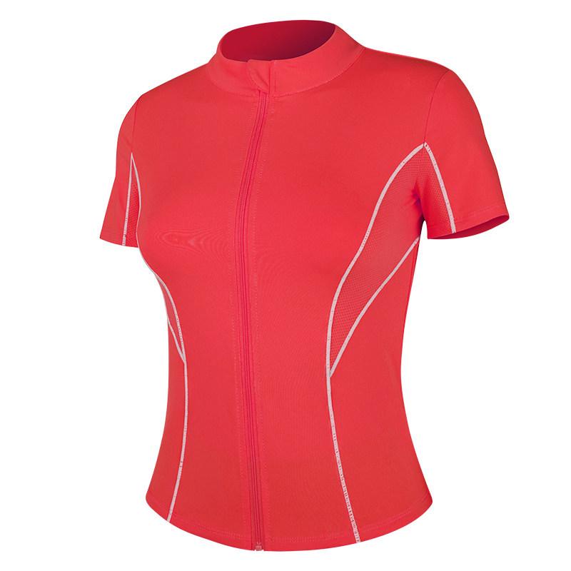 High-End Colorful Women s Yoga Top - Quick-Dry, Breathable Short Sleeve for Gym & Running, Summer 2025 L