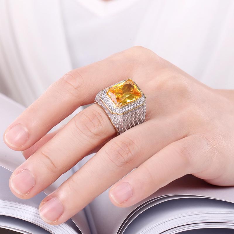 Sace Gems Luksuriøs kobberlegering sirkon bryllup forlovelsesring smykker gave