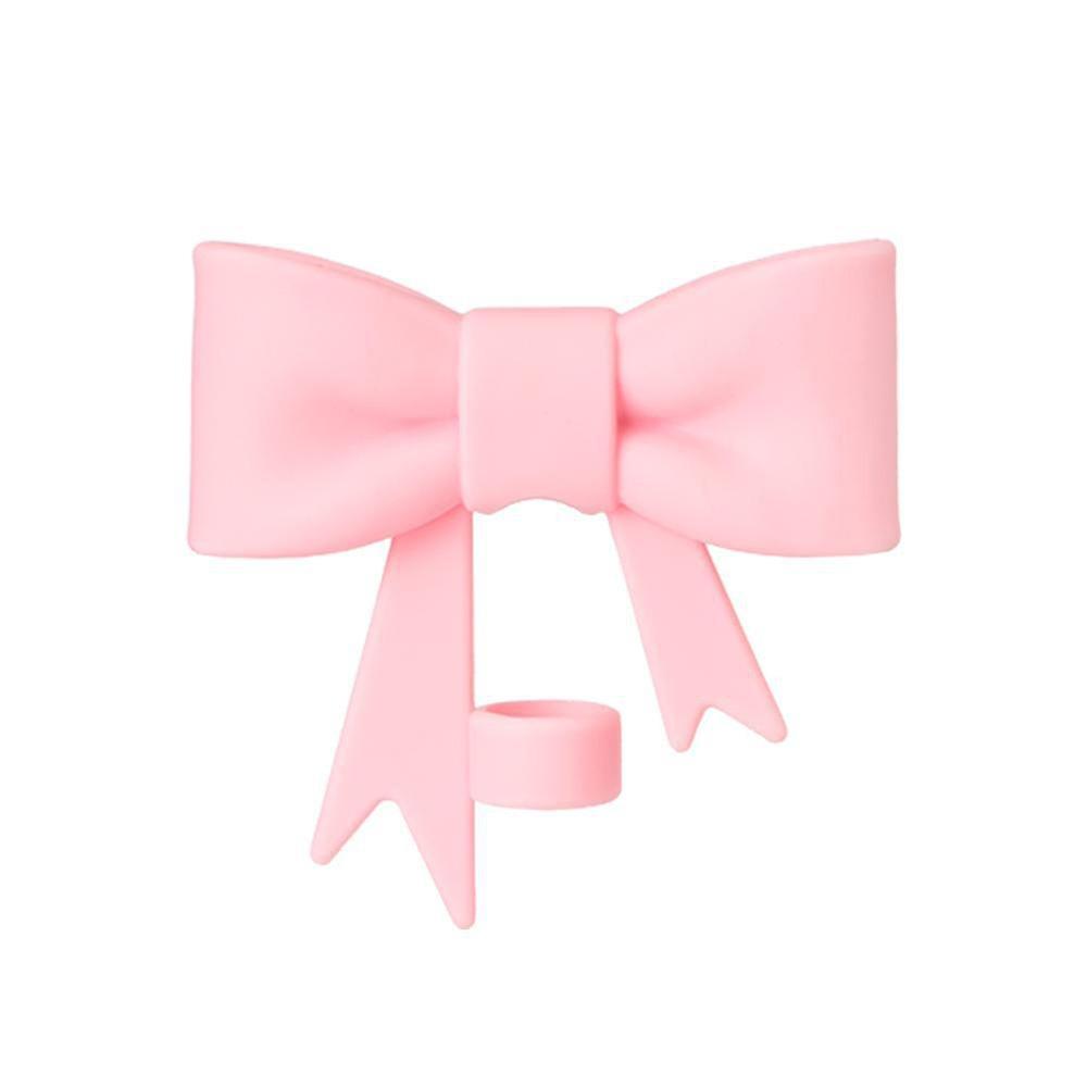 

5pcs 10mm Silicone Bow Straw Cap Cute Drinking Dust Plugs Straw Covers Cap For Cup Accessories Style 1