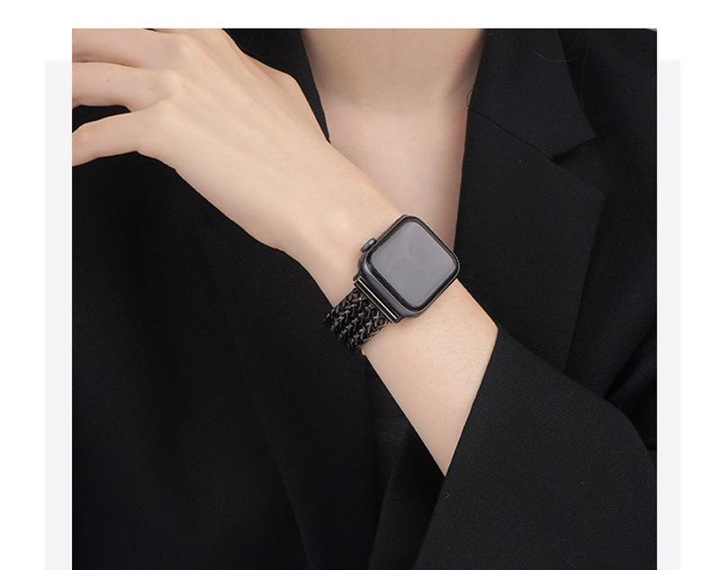 Stainless Steel Love Weaving Watch Band for Apple Watch Ultra/SE