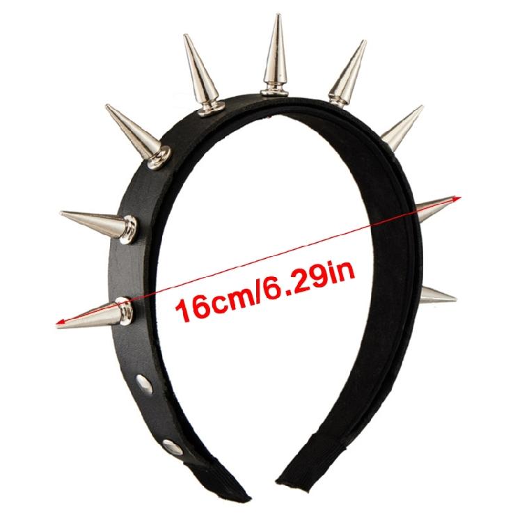 Rivets Headband Punk Headbands Rock Headwear Gothic Leather Hair Hoop Steampunk Rivets Hair Band Hairpieces for Party