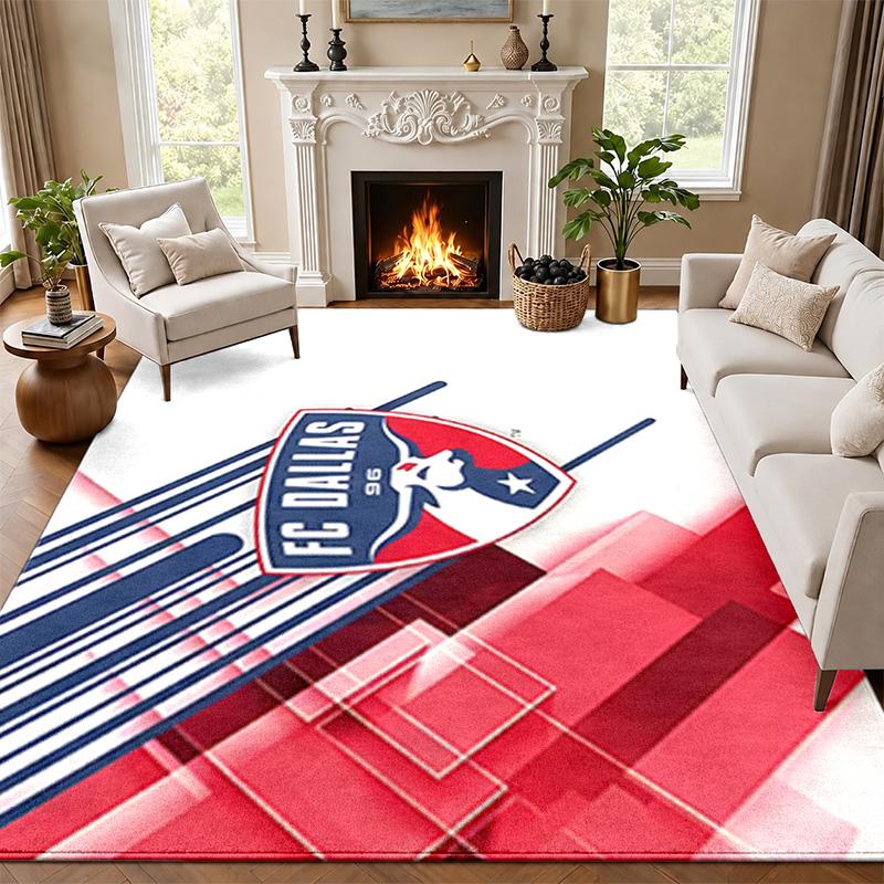 FC Dallas Carpet Door Mat for Living Room or Bedroom Protective Mat Under Chair Office Decoration Christmas Gift Birthday Present