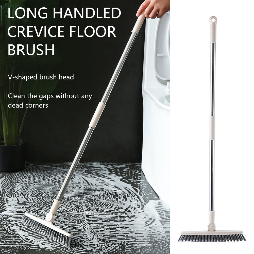 Bodenbürste Schrubber mit langem Griff Boden Ecken Fensterlinien Reinigungsschrubber für Bodenfugen
