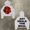 Womens Y2K Oversized Hoodie Cartoon Graphic Print Streetwear Casual Sweatshirt