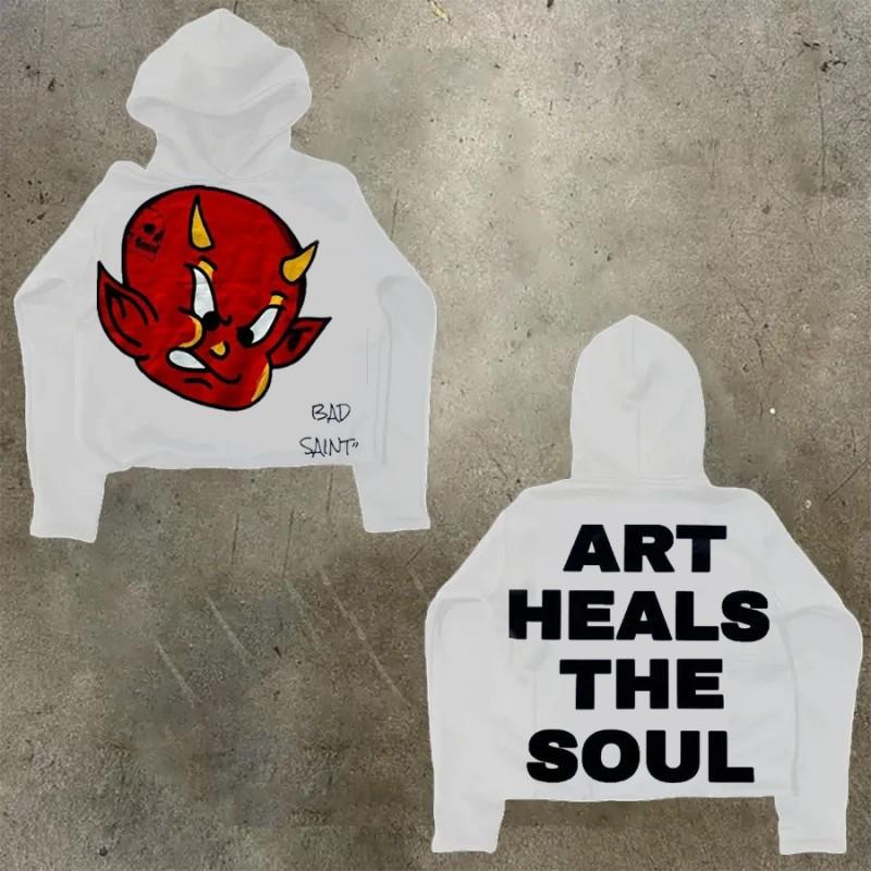 Womens Y2K Oversized Hoodie Cartoon Graphic Print Streetwear Casual Sweatshirt