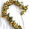 26 Heads Fake Sunflower Vine Floral Art Simulated Flower  Christmas