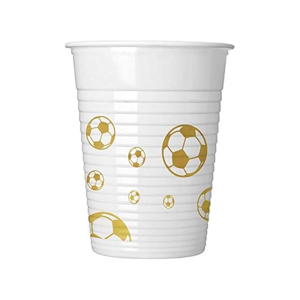 Procos Plastic Football Party Cup (Pakke med 8)