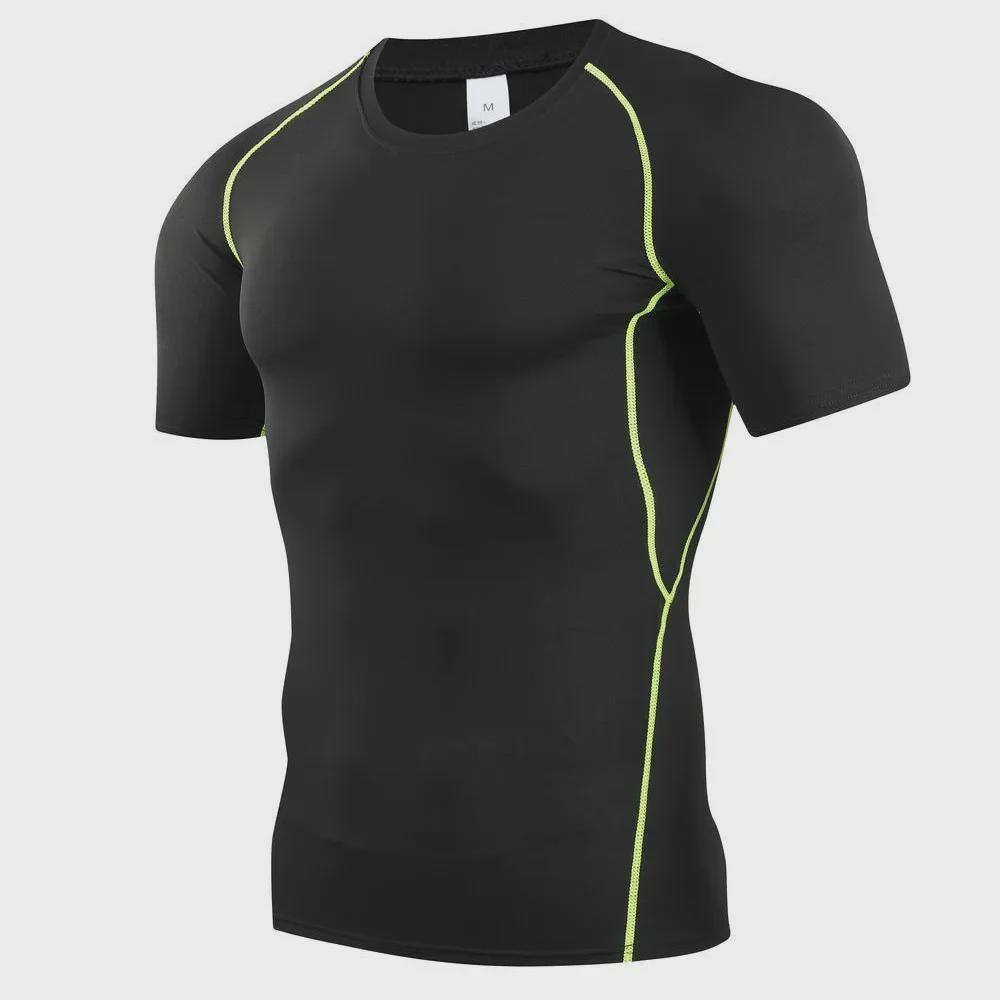 Men's Quick-Dry Short Sleeve Running T-Shirt - Breathable Summer Fitness Top