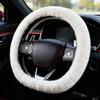 Steering Wheel Cover Women Precise Fit Anti-Slip Winter Velvet Covers For Steering Wheel For Trailer Truck Sedan Pickup