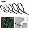 100 PCS Packaging Nylon Zip Ties Self-locking Cable Ties