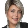 Popular European and American wigs, oblique bangs, intercolored short wig, high temperature silk rose mesh