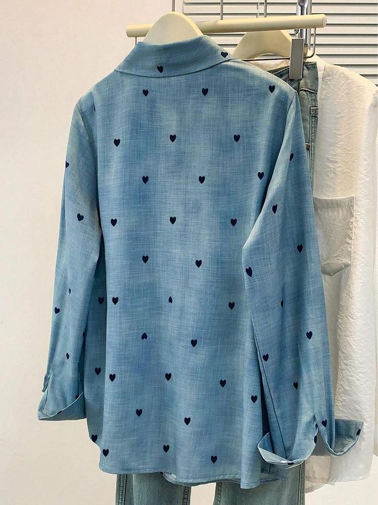 Rui Hou Mid-Length Long-Sleeved Shirt - Autumn European & American Style Design