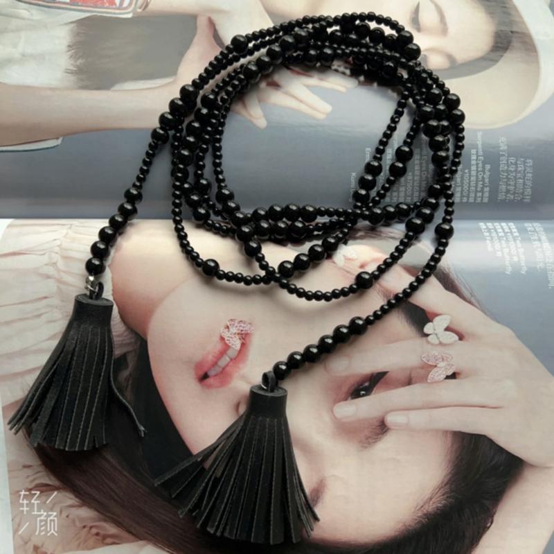 Fashionable Beads Collar Necklace Sexy Jewelry Body Chain Jewelry Party Costume for Party Masquerades Proms