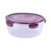 Kitchen Plastic Sealed Storage Box Set, Food,Grade Microwaveable Lunch Box, Round Refrigerator Fresh,Keeping Containers for Home