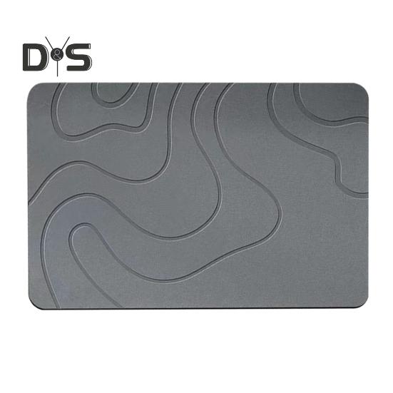 

Коврик для ванной комнаты Быстро впитывающий Быстросохнущий Диатомовая грязь Нескользящее дно Однотонный цвет Легко чистить Многоцелевой Ванна Душ Раковина Кухонный Коврик 40x60cm темно-серого