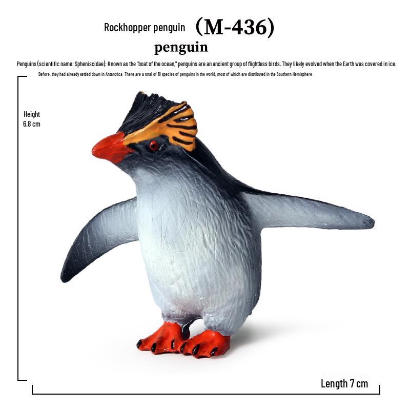 Emperor Penguin Marine Animal Model Toy Set for Kids