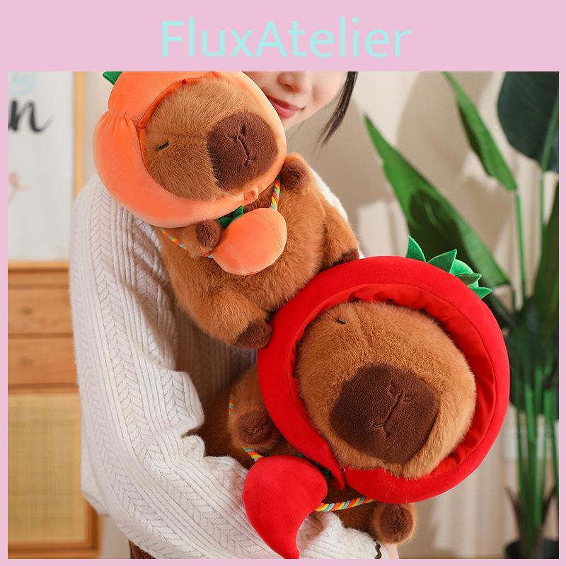 Vegetables Plush Capybara Toy Dolls Room Decoration Children Gifts Festivals