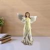 Ängelskulptur Harts Skrivbordsdekorationer Konstnärliga Inspirerande Gåvor Religiösa Dekorationer
