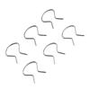 Horseshoe Clips Plastic Right Sliver Zinc Plated 2288