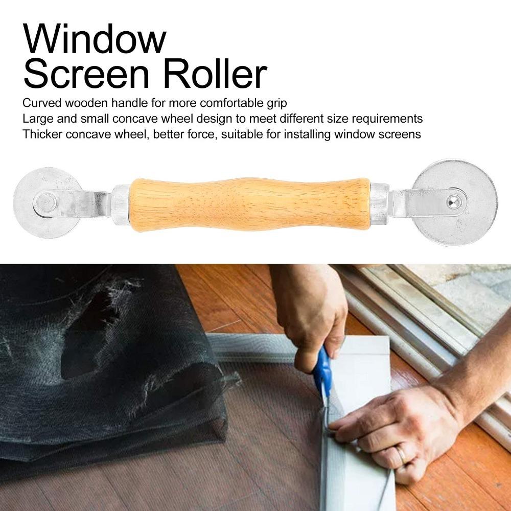 

220*38mm Rolling Tool Wood Handle Hand Spline Roller Hardware Spline Roller Window Screen