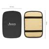 Leather Car Armrest Mat Auto Interior Arm Rest Storage Box Pad For Jeep Grand Cherokee Wrangler JK Gladiator Compass Renegade Pa AKZ1