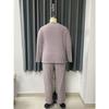 Pijama para Mujer Talla Grande Otoño/Invierno Conjunto Casual de Ropa para el Hogar Pantalones de Manga Larga Conjunto de Dos Piezas