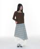 Ames Worldwide Lace Layered Skirt Blue