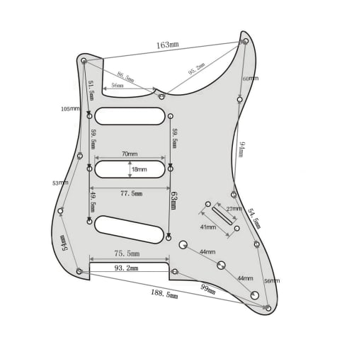 ROZILO Red Tortoise SSS 11-Hole Stratocaster Pickguard Scratch Plate (American/Mexican) for Stratocaster, Modern Style Guitar Parts