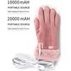 Electric Heated Gloves Mitten USB Heated Gloves Touch Screen Winter Warm Gloves Hand Warmer Thermal For Outdoor Skiing Riding