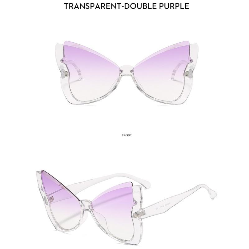 Ladies sunglasses, fashionable butterfly half-frame sunglasses