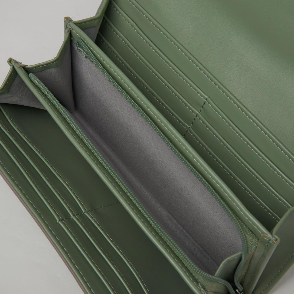 Walnut Peony Long Wallet