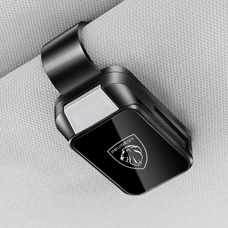 Car Glasses Clip Car Sun Visor Clip Ticket Card Mount Clips Sunglasses Holders for Peugeot 206 307 308 3008 207 Car Accessories