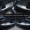 BOOMBLOCK 4pcs/Set Car Covers For Hyundai Tucson 2017 2016 2015 Window Lift Button Door Handle Panel Trim Stickers