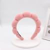 Femmes Filles Éponge Co Spa Maquillage Bulle Bandeau Éponge Bouffant Rétro Bandes Cheveux Doux Bandeau Couvre-chef