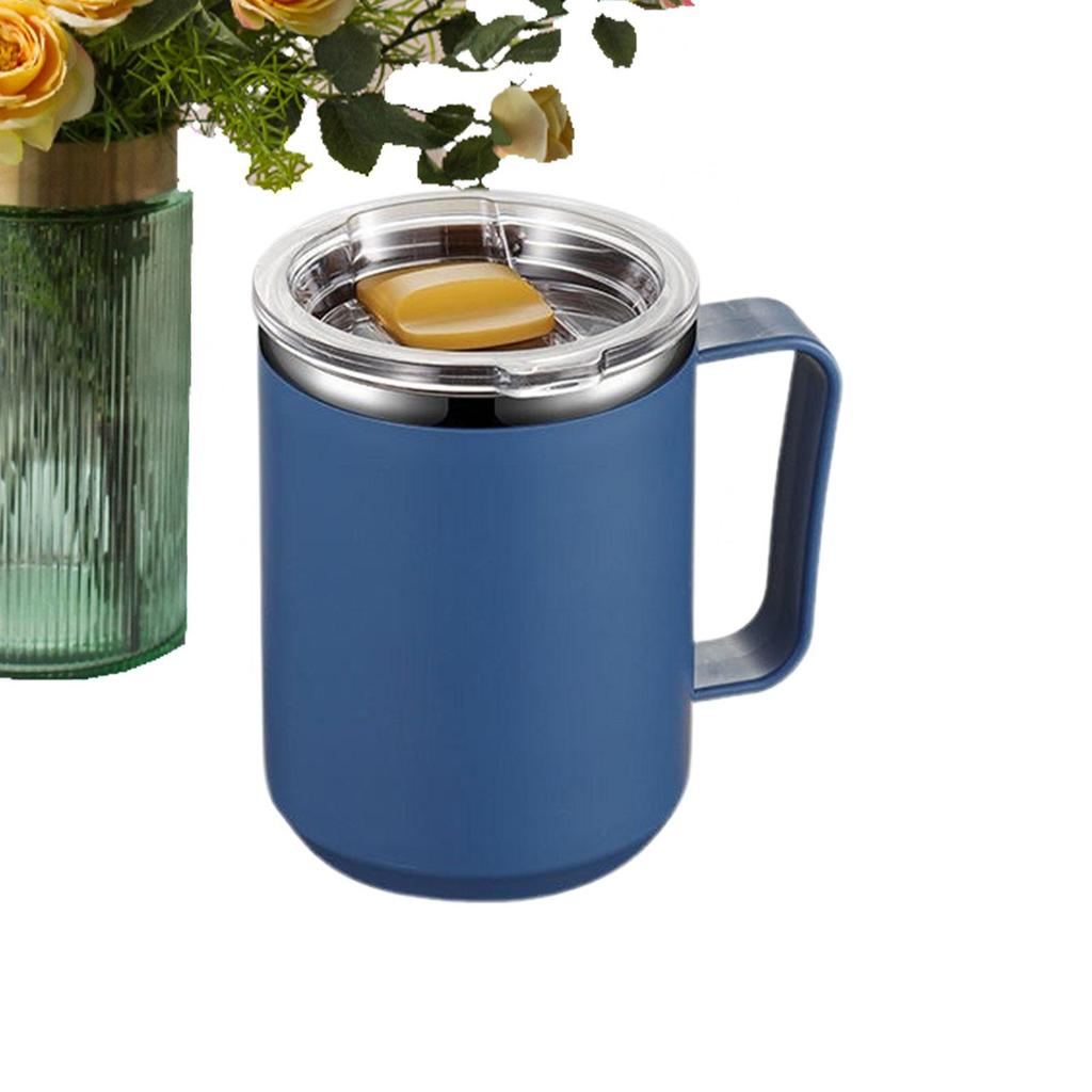 450ml Stainless Steel Mugs Insulated Coffee Mug With Handle And Lid Double Wall Vacuum Travel Mug For Office Outdoor Thermos cup