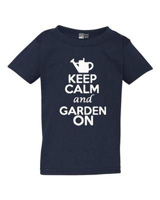 Keep Calm And Garden On Gardening Plants Flowers Toddler Kids T-Shirt Tee Unisex T-Shirt