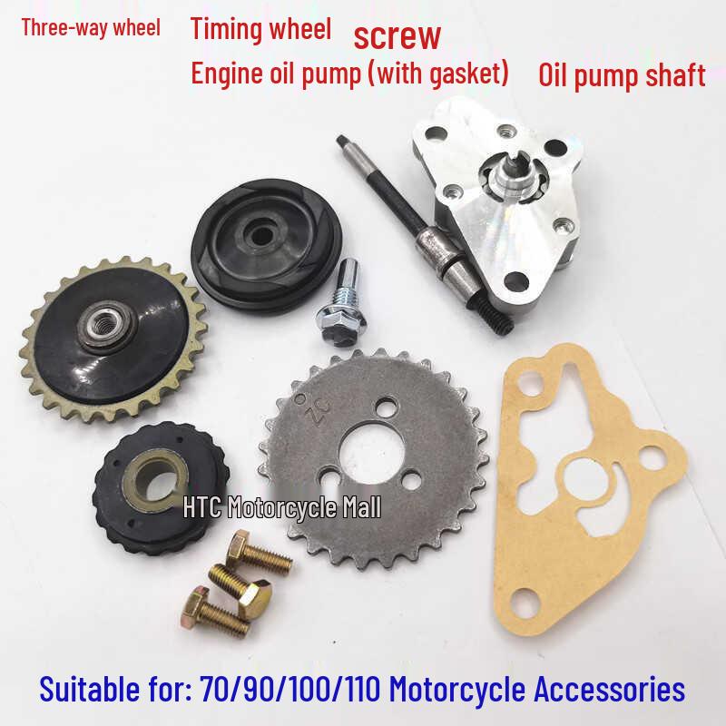JH70/90/100 Motorcycle Tricycle Frame & Timing Wheel Tensioner with Oil Pump