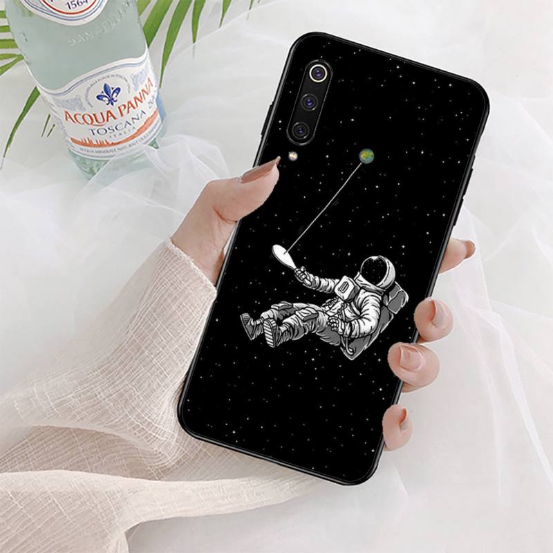 Moon Astronaut Phone Case for Xiaomi Mi 5 6 8 9 10 Lite Pro SE Mix 2s 3 F1 Max2 3