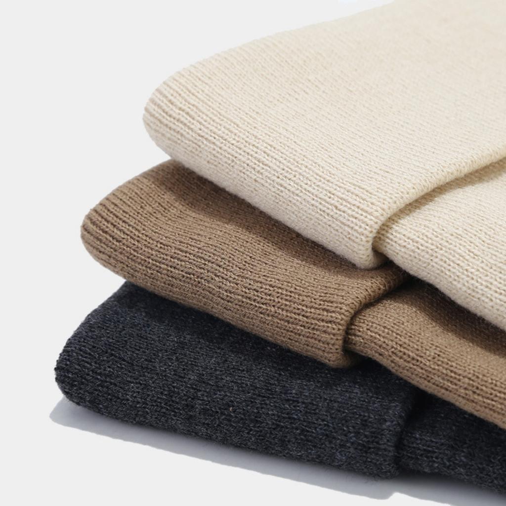 Strickmützen, Damenhüte, Einfarbige Hüte, Herbst- und Winterhüte, Glatt gestrickte Mützen, Bommelmützen, Herrenhüte, Outdoor-Hüte, Kalte Hüte, Warme Hüte