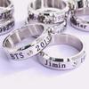 BTS Bangtan Boys Dual-Use 304 Edelstahl Stern Ring & Halskette für Damen